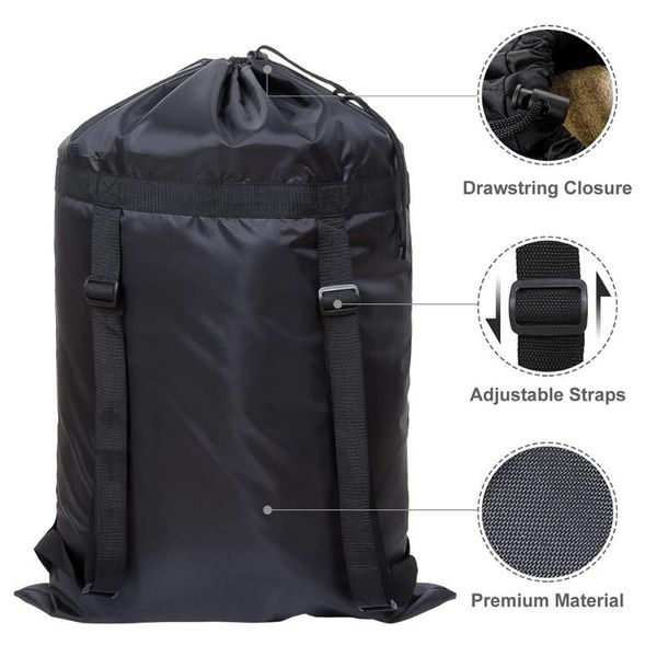 tear-resistant washing machines storage backpack camping travel laundry bag for dirty clothes multi-purpose drawstring closure bags
tear-resistant washing machines storage backpack camping travel laundry bag for dirty clothes multi-purpose drawstring closure bags