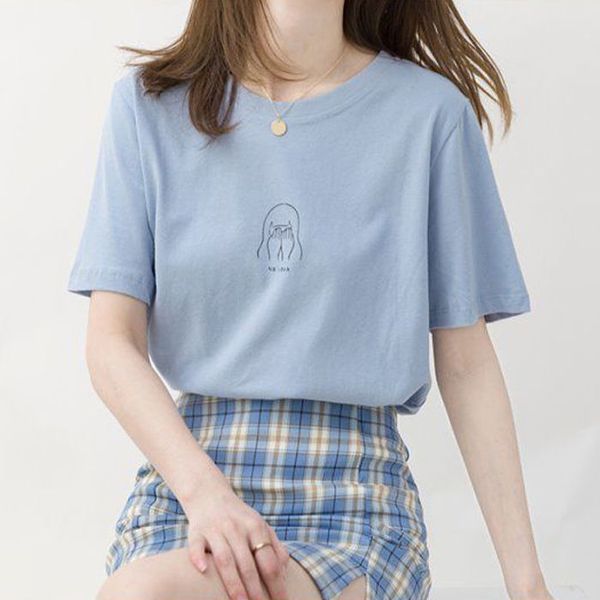 vintage white cotton printing tees casual short sleeve summer tee korean fashion blogger t-shirt 210510
vintage white cotton printing tees casual short sleeve summer tee korean fashion blogger t-shirt 210510