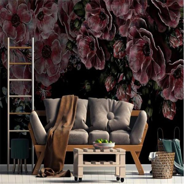 wallpapers milofi custom po wallpaper 3d printing nordic minimalist hand-painted peony flowers black bedroom home decoration mural
wallpapers milofi custom po wallpaper 3d printing nordic minimalist hand-painted peony flowers black bedroom home decoration mural