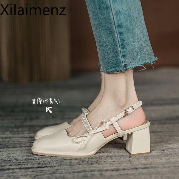 sandals summer chic high heel ladies side knot faux pearl fashion women pumps open back female shoes, Black
sandals summer chic high heel ladies side knot faux pearl fashion women pumps open back female shoes, Black