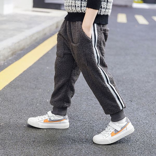 winter boys pants warm thicken plush casual trousers fashion side stripe sweatpants kids 3-12 years boys winter wear pantalones, White
winter boys pants warm thicken plush casual trousers fashion side stripe sweatpants kids 3-12 years boys winter wear pantalones, White