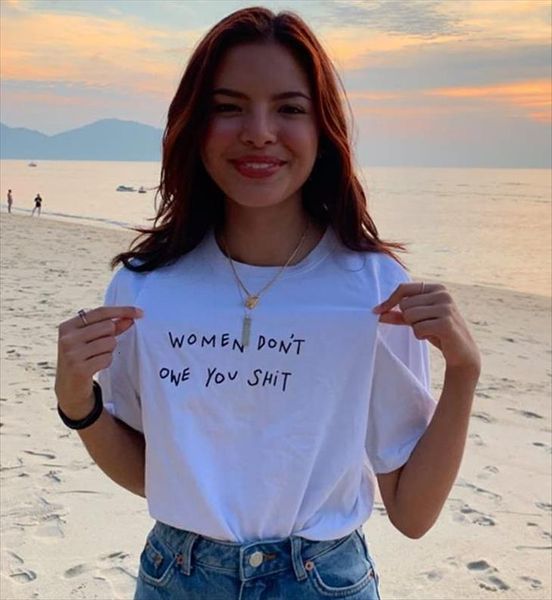 dont own you sht womens t shirt print cotton casual funny lady yong girl tee ins, White
dont own you sht womens t shirt print cotton casual funny lady yong girl tee ins, White