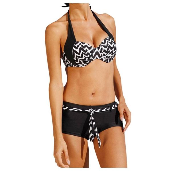 women's swimwear print bikini woman halter swimsuit push up set bathing suit women beachwear biquini two piece suits #g3, White;black
women's swimwear print bikini woman halter swimsuit push up set bathing suit women beachwear biquini two piece suits #g3, White;black