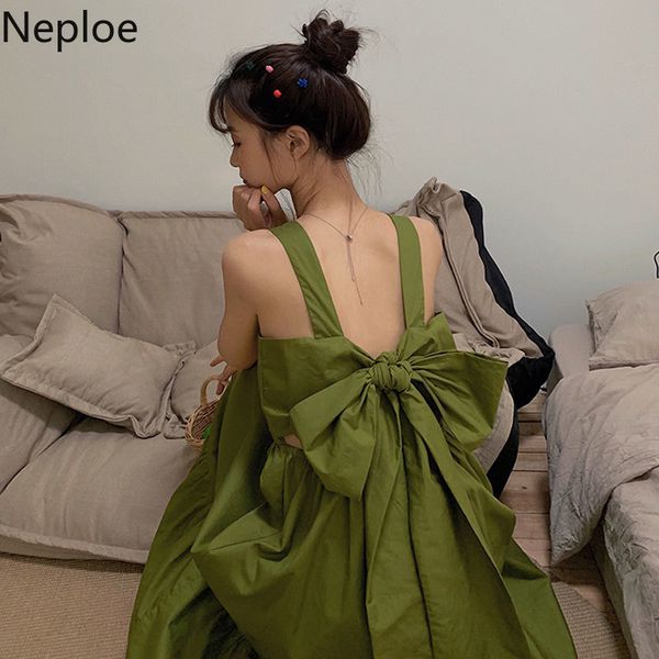 neploe fashion elegant green dresses new summer sling sweet dress backless bow tie lace up clothe women vestiods 52671 210319, Black;gray
neploe fashion elegant green dresses new summer sling sweet dress backless bow tie lace up clothe women vestiods 52671 210319, Black;gray