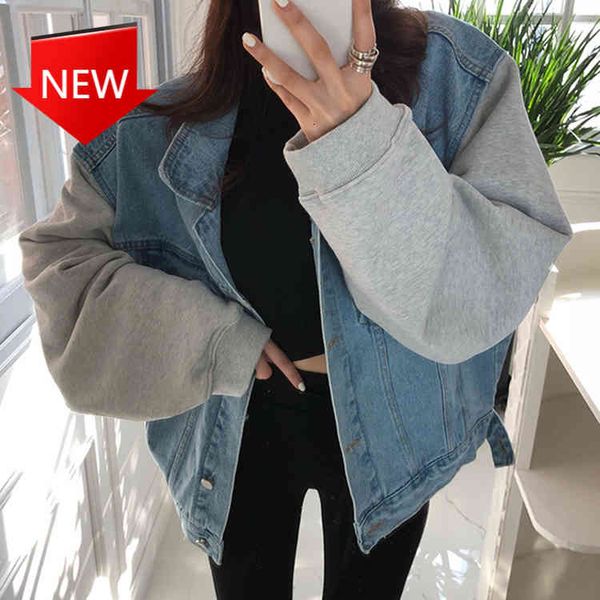 other high street fashion jeans female autumn denim down collar shredded jackets, Black;brown
other high street fashion jeans female autumn denim down collar shredded jackets, Black;brown