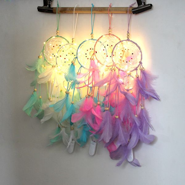 led light arts and crafts dream catcher handmade feathers car home wall hanging decoration ornament gift dreamcatcher wind chime christmas b
led light arts and crafts dream catcher handmade feathers car home wall hanging decoration ornament gift dreamcatcher wind chime christmas b