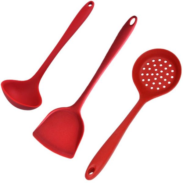 spoons 3pcs/set silicone soup spoon spatula shovel leak long handle porridge rice ladle tableware meal scoops kitchen tools
spoons 3pcs/set silicone soup spoon spatula shovel leak long handle porridge rice ladle tableware meal scoops kitchen tools
