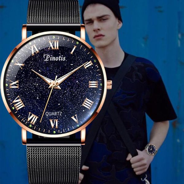 wristwatches men watches 2021 luxury men's starry sky luminous quartz watch business stainless steel mesh relogio masculino, Slivery;brown
wristwatches men watches 2021 luxury men's starry sky luminous quartz watch business stainless steel mesh relogio masculino, Slivery;brown