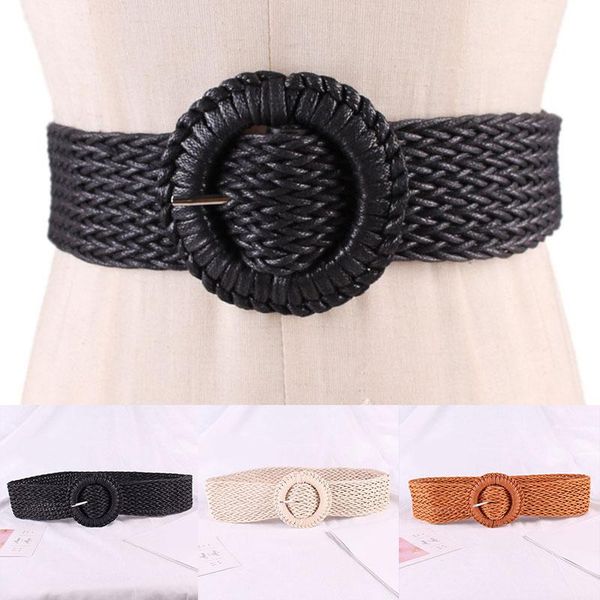 belts summer women bohemian elastic belt braided girdle round buckle dress decorative waistabdns wax waist rope, Black;brown
belts summer women bohemian elastic belt braided girdle round buckle dress decorative waistabdns wax waist rope, Black;brown
