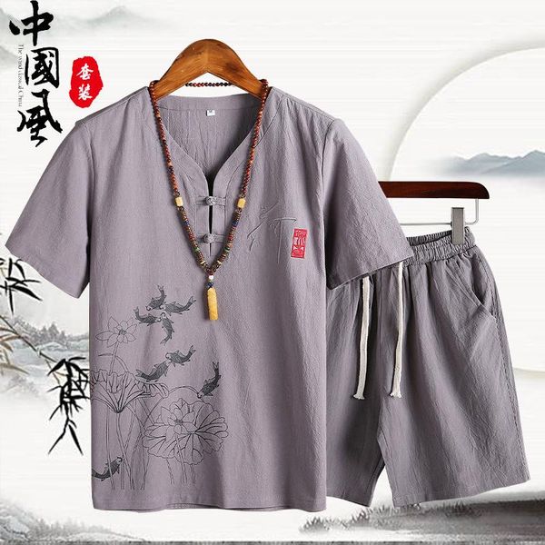 yoga outfits men sportswear tracksuit linen short sleeve printed shirt sweatshirt+sweatpants casual jogger taichi meditation workout set, White;red
yoga outfits men sportswear tracksuit linen short sleeve printed shirt sweatshirt+sweatpants casual jogger taichi meditation workout set, White;red