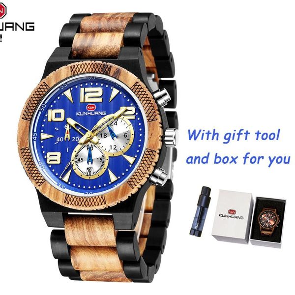 wristwatches kunhuang wooden watches chronograph men sport style wood bamboo quartz watch relogio for strap, Slivery;brown
wristwatches kunhuang wooden watches chronograph men sport style wood bamboo quartz watch relogio for strap, Slivery;brown