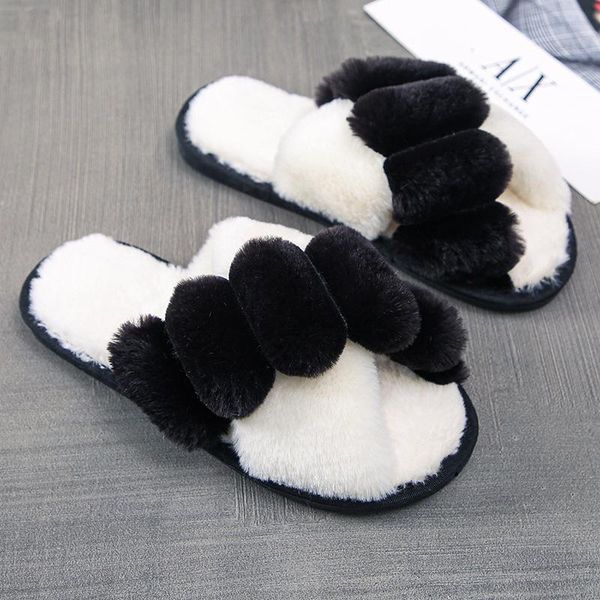 slippers comfy indoor drag shoes women's house ladies cross fur slides plus size 42 43 woman winter home fluffy, Black
slippers comfy indoor drag shoes women's house ladies cross fur slides plus size 42 43 woman winter home fluffy, Black