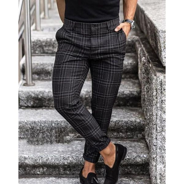 men's pants autumn men lattice stylish casual pant hip hop fashion male business trousers streetwear clothing, Black
men's pants autumn men lattice stylish casual pant hip hop fashion male business trousers streetwear clothing, Black