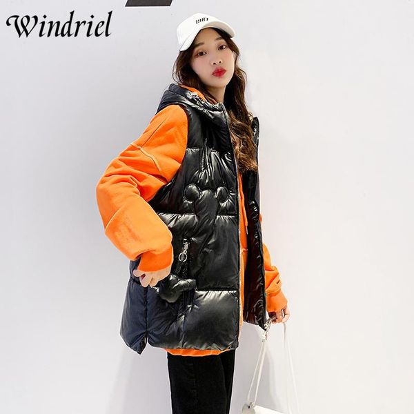 women's vests windriel hooded warm cotton vest solid waistcoat jacket outerwear 2021 autumn and winter coats sleeveless w2109, Black;white
women's vests windriel hooded warm cotton vest solid waistcoat jacket outerwear 2021 autumn and winter coats sleeveless w2109, Black;white