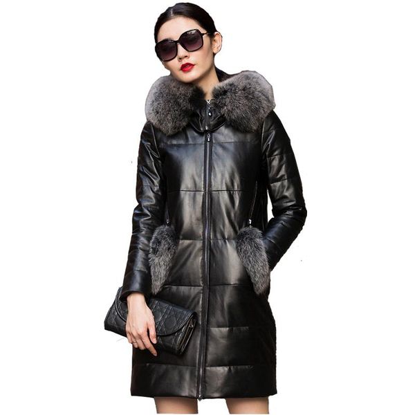 leather, down jacket, female long, 2021 haining fur collar leather sheepskin coat. women's & faux, Black
leather, down jacket, female long, 2021 haining fur collar leather sheepskin coat. women's & faux, Black