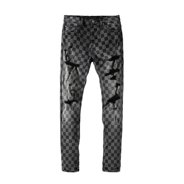 men's jeans high street ripped streetwear men black hole stacked graphic denim trousers pants washed hip hop, Blue
men's jeans high street ripped streetwear men black hole stacked graphic denim trousers pants washed hip hop, Blue