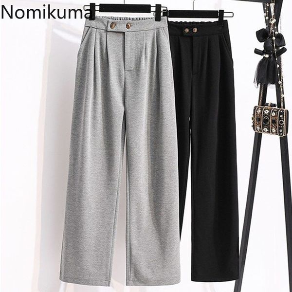 nomikuma spring new plus size women pants korean solid stretch high wiast long trousers causal wide leg pants mujer 6e821 210427, Black;white
nomikuma spring new plus size women pants korean solid stretch high wiast long trousers causal wide leg pants mujer 6e821 210427, Black;white