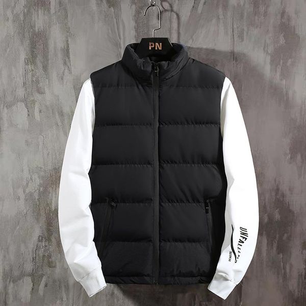 men's vests browon 2021 autumn and winter men jacket vest cotton warm sleeveless solid color all match social coat, Black;white
men's vests browon 2021 autumn and winter men jacket vest cotton warm sleeveless solid color all match social coat, Black;white