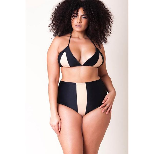 one-piece suits color matching bikini plus size high waist hanging neck swimsuit swimwear beach swimming
one-piece suits color matching bikini plus size high waist hanging neck swimsuit swimwear beach swimming