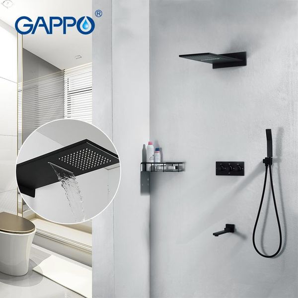 gappo shower faucet black wall mounted chrome shower set bathroom concealed brass mixer massage heads waterfall
gappo shower faucet black wall mounted chrome shower set bathroom concealed brass mixer massage heads waterfall