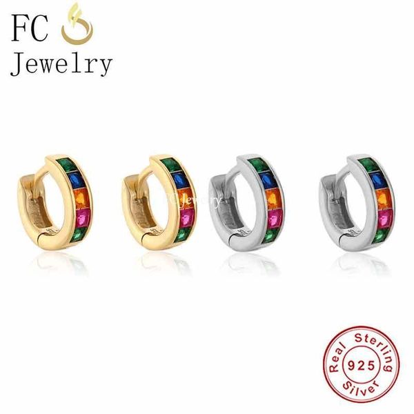 hoop & huggie 100% 925 sterling silver minimalist circle rainbow color zircon huggies piercing earrings brinco pendientes for women 2021, Golden;silver
hoop & huggie 100% 925 sterling silver minimalist circle rainbow color zircon huggies piercing earrings brinco pendientes for women 2021, Golden;silver