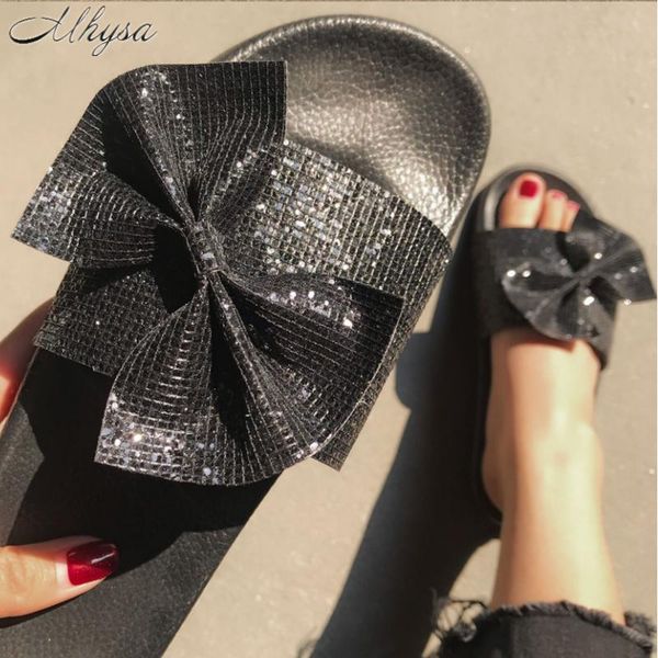 slippers 2021 women's summer ladies shoes fashion sequined open toe bow tie flat heel outdoor beach women, Black
slippers 2021 women's summer ladies shoes fashion sequined open toe bow tie flat heel outdoor beach women, Black