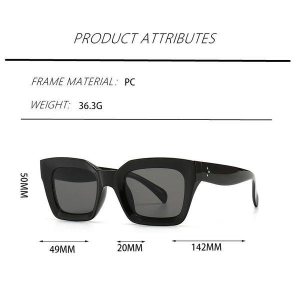 sunglasses 2021 modern small border square women relaxed comfortable full of aura sun glasses men brand design eyesglassesuv, White;black
sunglasses 2021 modern small border square women relaxed comfortable full of aura sun glasses men brand design eyesglassesuv, White;black