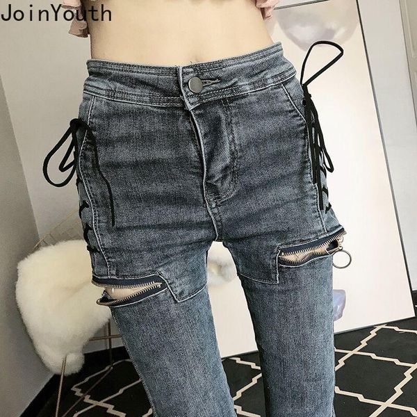 women's jeans joinyouth woman high pockets pantalon femme fake zippers 2021 spring fashion pantalones mujer waist female 384, Blue
women's jeans joinyouth woman high pockets pantalon femme fake zippers 2021 spring fashion pantalones mujer waist female 384, Blue