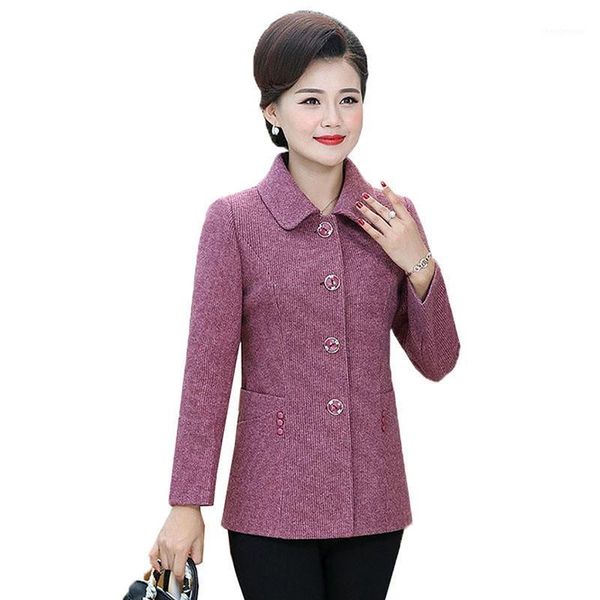 women's wool & blends middle-aged and elderly blended woolen jacket 2021 spring autumn short casual women woole coat female plus size, Black
women's wool & blends middle-aged and elderly blended woolen jacket 2021 spring autumn short casual women woole coat female plus size, Black
