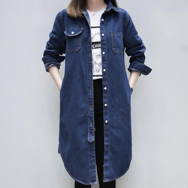 women's jackets denim plus size women long section vintage jean jacket loose 2021 autumn winter casual coat s-xxxl, Black;brown
women's jackets denim plus size women long section vintage jean jacket loose 2021 autumn winter casual coat s-xxxl, Black;brown