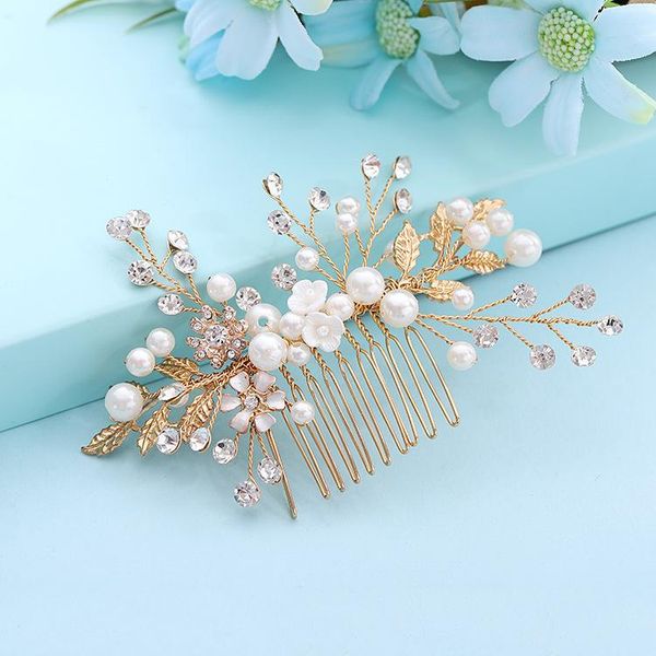 hair clips & barrettes handmade bridal headpiece leaf floral wedding combs tiaras crystal pearl flower accessories diademas para niña, Golden;silver
hair clips & barrettes handmade bridal headpiece leaf floral wedding combs tiaras crystal pearl flower accessories diademas para niña, Golden;silver