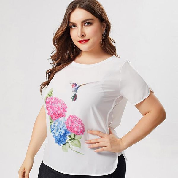 plus size t-shirt 2021 summer mom clothes short sleeve chiffon printed floral fashion ladies vintage elegant womens, Black
plus size t-shirt 2021 summer mom clothes short sleeve chiffon printed floral fashion ladies vintage elegant womens, Black
