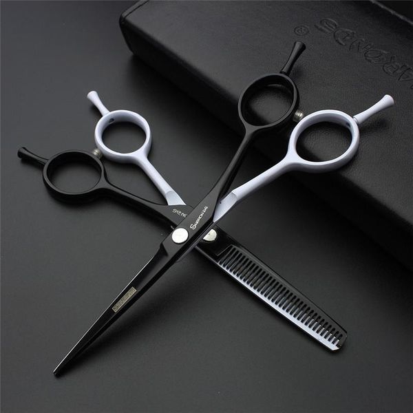 hair scissors personality black and white styles 5.5 inch professional hairdressing set cutting+thinning barber shears
hair scissors personality black and white styles 5.5 inch professional hairdressing set cutting+thinning barber shears