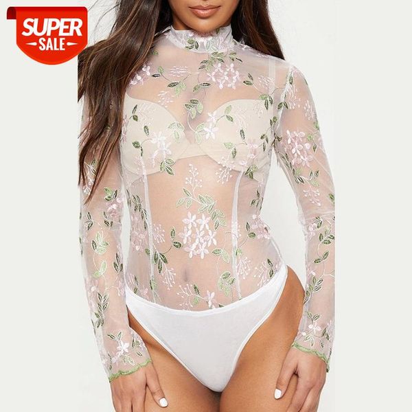 2020 new autumn mesh embroidery bodysuits women skinny solid perspective bodysuits #t900, White
2020 new autumn mesh embroidery bodysuits women skinny solid perspective bodysuits #t900, White