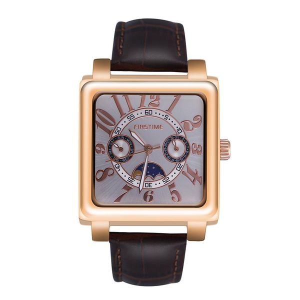wristwatches fashion appearance quartz watch stainless steel case luxury sports chronograph men relogio masculino, Slivery;brown
wristwatches fashion appearance quartz watch stainless steel case luxury sports chronograph men relogio masculino, Slivery;brown