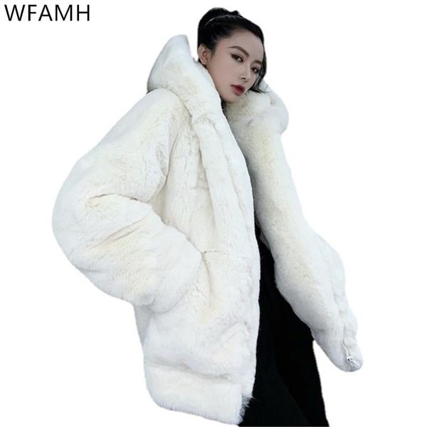 women's fur & faux loose plush coat women 2021 winter thick fashion hoodie imitation rex mid-length warm pockets, Black
women's fur & faux loose plush coat women 2021 winter thick fashion hoodie imitation rex mid-length warm pockets, Black