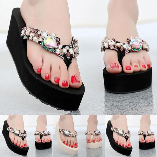 slippers summer sandals slipper women fashion wild wedges non-slip ladies thick bottom flip-flops beach shoes, Black
slippers summer sandals slipper women fashion wild wedges non-slip ladies thick bottom flip-flops beach shoes, Black