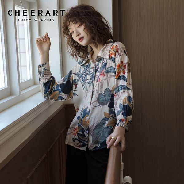 plant floral print vintage blouse long sleeve and blouses button up collar shirt designer shirts women 210427, White
plant floral print vintage blouse long sleeve and blouses button up collar shirt designer shirts women 210427, White