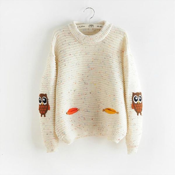 fashion spring autumn womens sweaters for colorful catton loose warm knitted sweet pullovers, White;black
fashion spring autumn womens sweaters for colorful catton loose warm knitted sweet pullovers, White;black