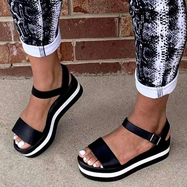 women's sandals comfy platform shoes women casual soft 2021 gladiator ladies femme sandalia dress, Black
women's sandals comfy platform shoes women casual soft 2021 gladiator ladies femme sandalia dress, Black