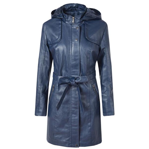 women's leather & faux cool long jacket for women 2021 spring loose belt pu windbreaker trench coats female slim autumn hooded overcoat, Black
women's leather & faux cool long jacket for women 2021 spring loose belt pu windbreaker trench coats female slim autumn hooded overcoat, Black