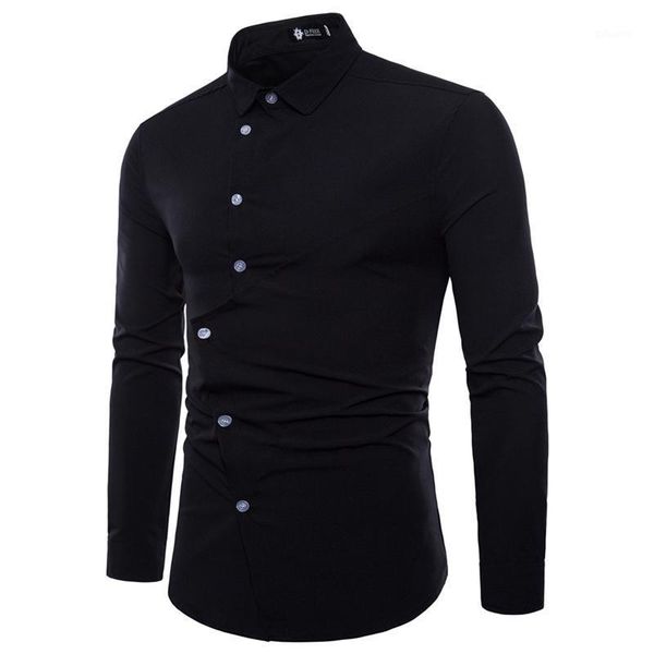 spring autumn men clipping irregular placket long sleeve shirt leisure coat clothes young dress camisa hombre men's casual shirts, White;black
spring autumn men clipping irregular placket long sleeve shirt leisure coat clothes young dress camisa hombre men's casual shirts, White;black