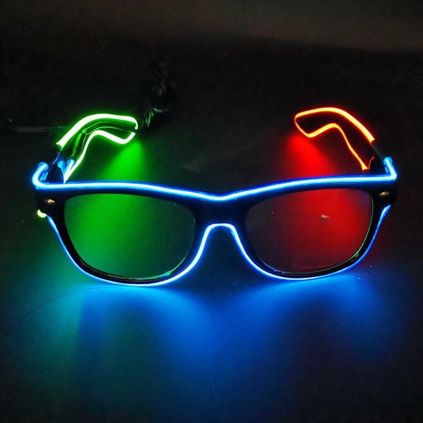 party decoration flashing el glasses neon wire led light up rave costume birthday decor dj sunglasses
party decoration flashing el glasses neon wire led light up rave costume birthday decor dj sunglasses