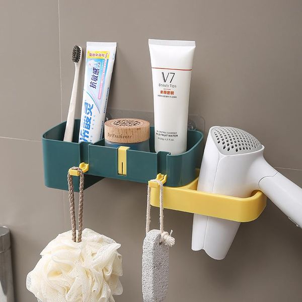 hooks & rails multi-function hair dryer bathroom storage rack hole-organizing
hooks & rails multi-function hair dryer bathroom storage rack hole-organizing