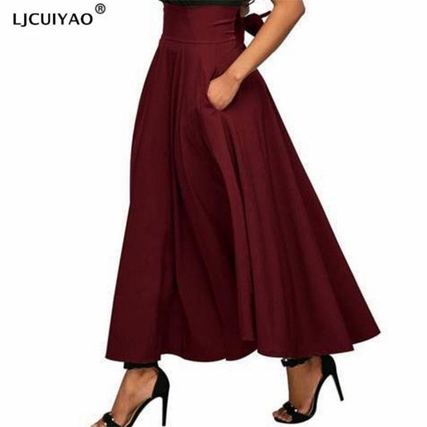 ladies long skirt summer high waist maxi women ruffles solid loose party a-line polyester ankle-length soft comfortable skirts, Black
ladies long skirt summer high waist maxi women ruffles solid loose party a-line polyester ankle-length soft comfortable skirts, Black