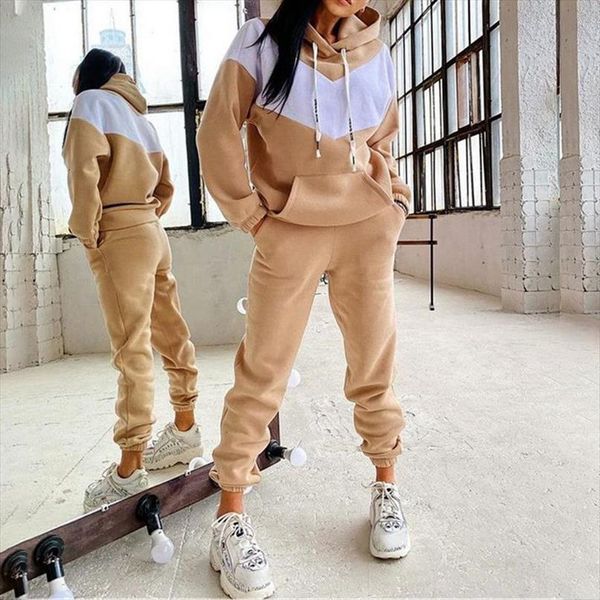 2pcs set sport tracksuit womens pants hoodies hooded sweatshirt jogger wear ladies casual autumn streetwear sweat suit, White
2pcs set sport tracksuit womens pants hoodies hooded sweatshirt jogger wear ladies casual autumn streetwear sweat suit, White