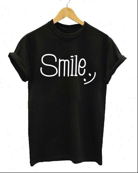 women tshirt womens smile print cotton casual funny shirt for lady white black tee harajuku hipster street wear
women tshirt womens smile print cotton casual funny shirt for lady white black tee harajuku hipster street wear