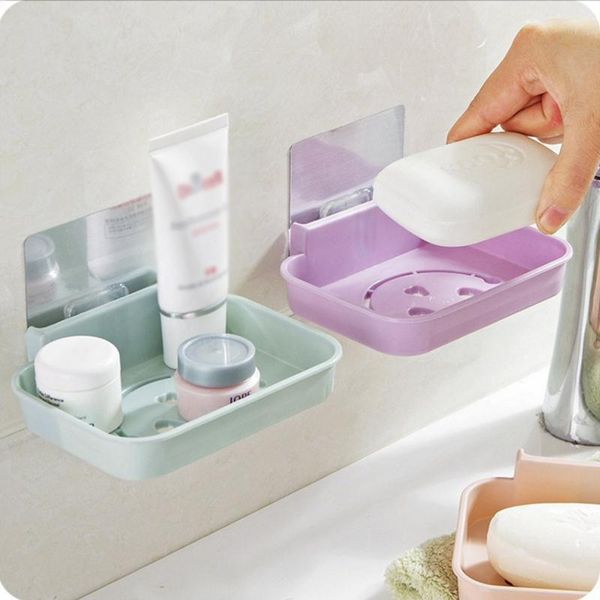 1 piece seamless trace wall-mounted soap box hollow smile face drain dish tray bathroom storage
1 piece seamless trace wall-mounted soap box hollow smile face drain dish tray bathroom storage