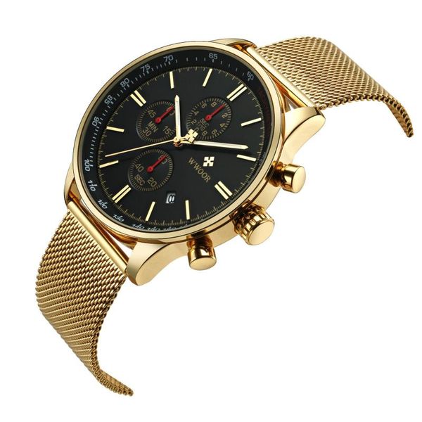 wristwatches student sports watch concept men's steel band quartz waterproof calendar business casual, Slivery;brown
wristwatches student sports watch concept men's steel band quartz waterproof calendar business casual, Slivery;brown