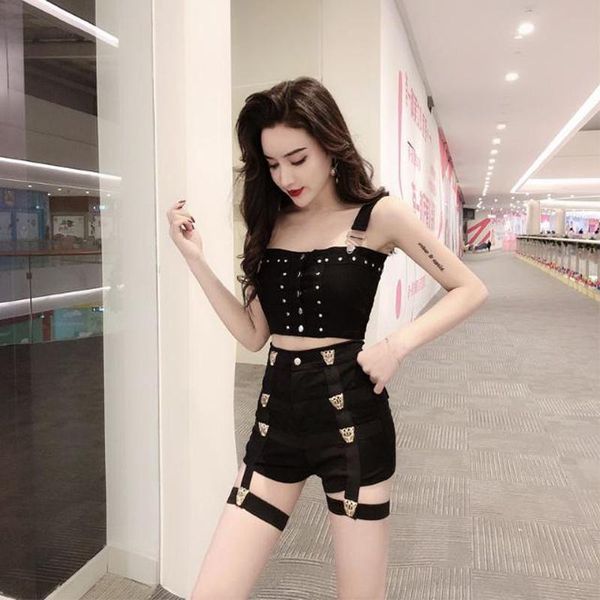 women's tracksuits summer fashion rock punk women shorts pant female jazz party dj bar leading dance stage costume hip suit, Gray
women's tracksuits summer fashion rock punk women shorts pant female jazz party dj bar leading dance stage costume hip suit, Gray